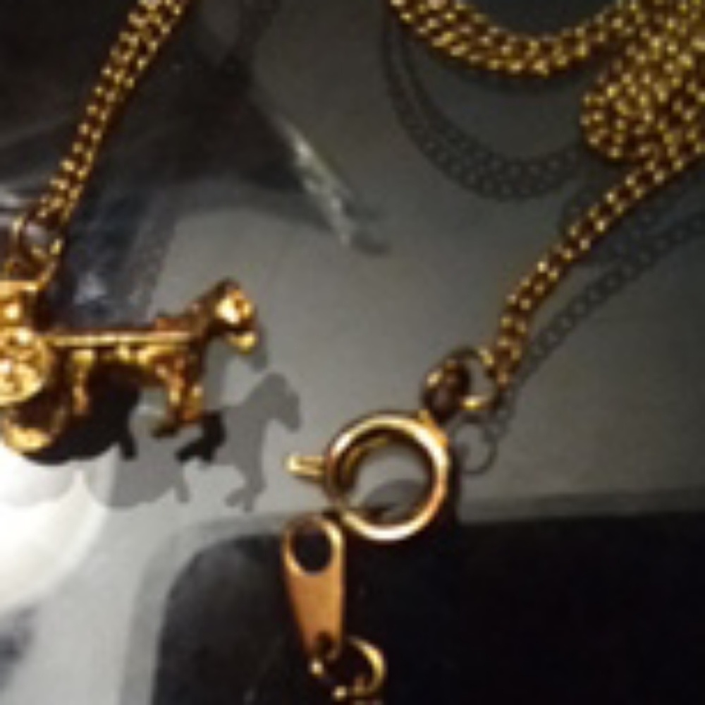 Gold Vermile Sterling Silver Coach Horse